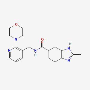 2-methyl-N-((2-morpholinopyridin-3-yl)methyl)-4,5,6,7-tetrahydro-1H-benzo[d]imidazole-5-carboxamide