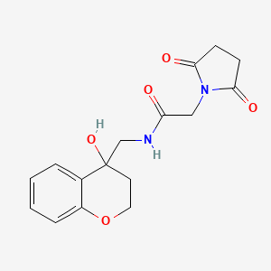 2-(2,5-dioxopyrrolidin-1-yl)-N-((4-hydroxychroman-4-yl)methyl)acetamide