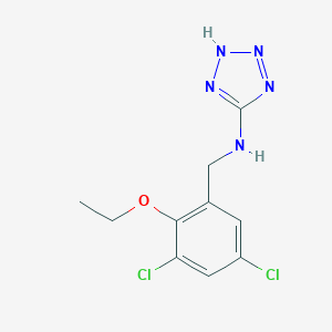 molecular formula C10H11Cl2N5O B279493 N-(3,5-dichloro-2-ethoxybenzyl)-1H-tetrazol-5-amine 