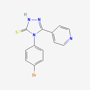 4-(4-bromophenyl)-3-pyridin-4-yl-1H-1,2,4-triazole-5-thione
