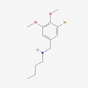 molecular formula C13H20BrNO2 B279495 N-(3-bromo-4,5-dimethoxybenzyl)-N-butylamine 