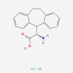 molecular formula C17H18ClNO2 B2794952 (S)-2-amino-2-(10,11-dihydro-5H-dibenzo[a,d][7]annulen-5-yl)acetic acid hydrochloride CAS No. 147977-05-7