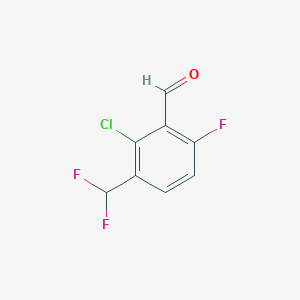 2-Chloro-3-(difluoromethyl)-6-fluorobenzaldehyde