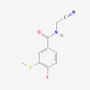 N-(cyanomethyl)-4-fluoro-3-(methylsulfanyl)benzamide