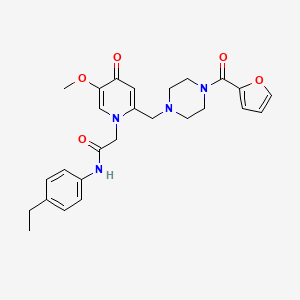 N-(4-ethylphenyl)-2-(2-((4-(furan-2-carbonyl)piperazin-1-yl)methyl)-5-methoxy-4-oxopyridin-1(4H)-yl)acetamide