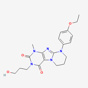 9-(4-ethoxyphenyl)-3-(3-hydroxypropyl)-1-methyl-7,8-dihydro-6H-purino[7,8-a]pyrimidine-2,4-dione