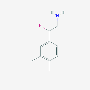 molecular formula C10H14FN B2794980 2-(3,4-二甲基苯基)-2-氟乙基胺 CAS No. 1554360-19-8