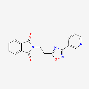 2-{2-[3-(3-pyridinyl)-1,2,4-oxadiazol-5-yl]ethyl}-1H-isoindole-1,3(2H)-dione