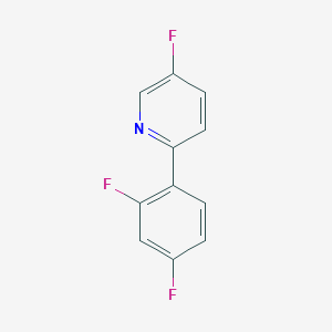 molecular formula C11H6F3N B2794983 2-(2,4-二氟苯基)-5-氟吡啶 CAS No. 1426047-01-9