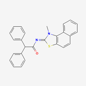 (E)-N-(1-methylnaphtho[1,2-d]thiazol-2(1H)-ylidene)-2,2-diphenylacetamide
