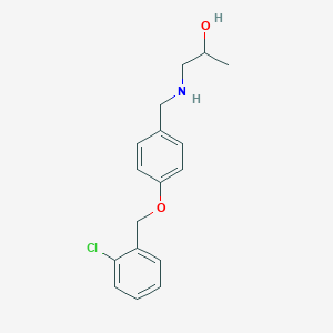 molecular formula C17H20ClNO2 B279503 1-({4-[(2-Chlorobenzyl)oxy]benzyl}amino)-2-propanol 