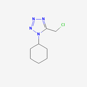 molecular formula C8H13ClN4 B2795034 5-(chloromethyl)-1-cyclohexyl-1H-tetrazole CAS No. 73963-32-3