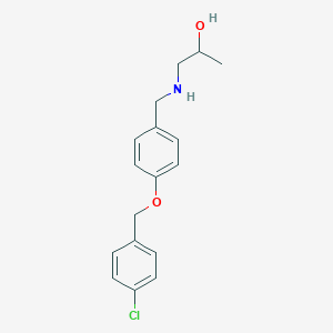 1-({4-[(4-Chlorobenzyl)oxy]benzyl}amino)propan-2-ol