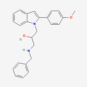 1-(benzylamino)-3-[2-(4-methoxyphenyl)-1H-indol-1-yl]propan-2-ol
