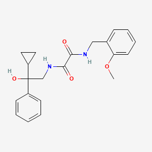 molecular formula C21H24N2O4 B2795048 N1-(2-环丙基-2-羟基-2-苯基乙基)-N2-(2-甲氧基苄基)草酰胺 CAS No. 1704580-75-5