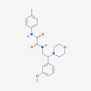 molecular formula C22H27N3O4 B2795056 N1-(2-(3-methoxyphenyl)-2-morpholinoethyl)-N2-(p-tolyl)oxalamide CAS No. 941932-70-3