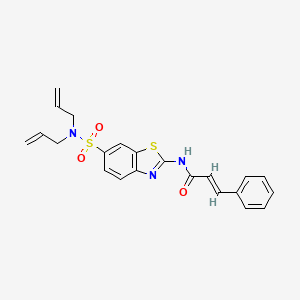 N-(6-(N,N-diallylsulfamoyl)benzo[d]thiazol-2-yl)cinnamamide