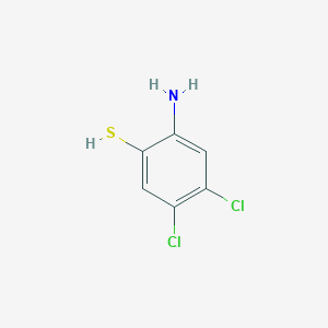 molecular formula C6H5Cl2NS B2795064 2-氨基-4,5-二氯苯硫醇 CAS No. 6647-24-1