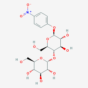 molecular formula C18H25NO13 B2795067 4-Nitrophenyl-beta-D-maltopyranoside CAS No. 3482-57-3; 56846-39-0
