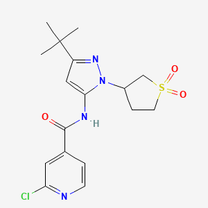 N-[3-tert-butyl-1-(1,1-dioxo-1lambda6-thiolan-3-yl)-1H-pyrazol-5-yl]-2-chloropyridine-4-carboxamide
