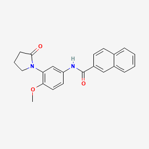 N-[4-methoxy-3-(2-oxopyrrolidin-1-yl)phenyl]naphthalene-2-carboxamide