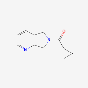 molecular formula C11H12N2O B2795089 6-cyclopropanecarbonyl-5H,6H,7H-pyrrolo[3,4-b]pyridine CAS No. 2210051-31-1