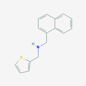 molecular formula C16H15NS B279509 N-(1-naphthylmethyl)-N-(2-thienylmethyl)amine 