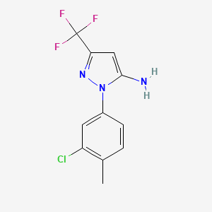 1-(3-chloro-4-methylphenyl)-3-(trifluoromethyl)-1H-pyrazol-5-amine