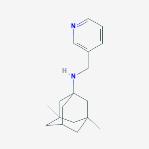 molecular formula C18H26N2 B279511 N-(3,5-dimethyl-1-adamantyl)-N-(3-pyridinylmethyl)amine 
