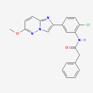 N-(2-chloro-5-(6-methoxyimidazo[1,2-b]pyridazin-2-yl)phenyl)-2-phenylacetamide