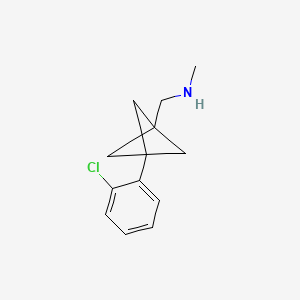 1-[3-(2-Chlorophenyl)-1-bicyclo[1.1.1]pentanyl]-N-methylmethanamine