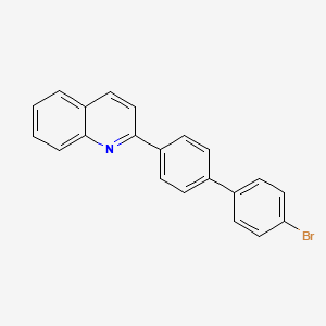 molecular formula C21H14BrN B2795116 2-(4'-Bromo[1,1'-biphenyl]-4-yl)quinoline CAS No. 861206-61-3