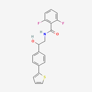 2,6-difluoro-N-{2-hydroxy-2-[4-(thiophen-2-yl)phenyl]ethyl}benzamide