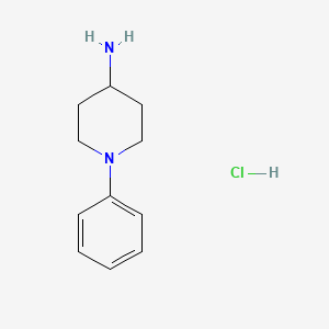 molecular formula C11H17ClN2 B2795124 1-Phenylpiperidin-4-amine hydrochloride CAS No. 1082662-38-1; 1197231-41-6