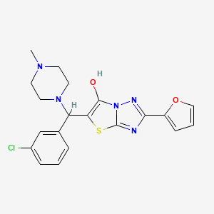 5-((3-Chlorophenyl)(4-methylpiperazin-1-yl)methyl)-2-(furan-2-yl)thiazolo[3,2-b][1,2,4]triazol-6-ol
