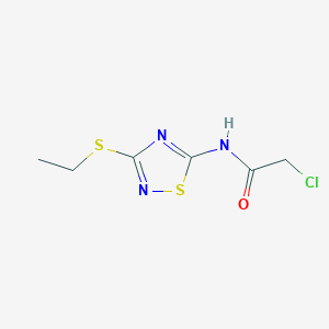2-Chloro-N-(3-ethylsulfanyl-[1,2,4]thiadiazol-5-yl)-acetamide