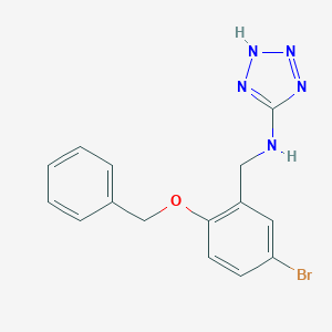 molecular formula C15H14BrN5O B279514 N-{[2-(Benzyloxy)-5-bromophenyl]methyl}-2H-1,2,3,4-tetrazol-5-amine 