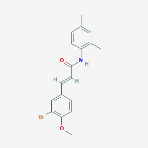 molecular formula C18H18BrNO2 B2795149 (2E)-3-(3-溴-4-甲氧基苯基)-N-(2,4-二甲基苯基)丙-2-烯酰胺 CAS No. 302574-22-7