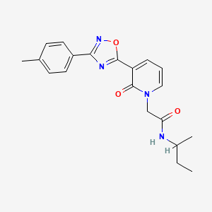 N-(sec-butyl)-2-(2-oxo-3-(3-(p-tolyl)-1,2,4-oxadiazol-5-yl)pyridin-1(2H)-yl)acetamide