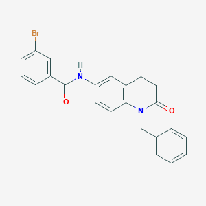 N-(1-benzyl-2-oxo-1,2,3,4-tetrahydroquinolin-6-yl)-3-bromobenzamide