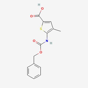 4-Methyl-5-(phenylmethoxycarbonylamino)thiophene-2-carboxylic acid
