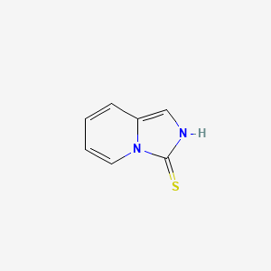 molecular formula C7H6N2S B2795198 Imidazo[1,5-a]pyridine-3(2h)-thione CAS No. 76259-00-2