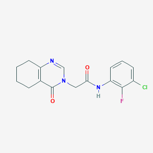 N-(3-chloro-2-fluorophenyl)-2-(4-oxo-5,6,7,8-tetrahydroquinazolin-3(4H)-yl)acetamide