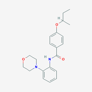 molecular formula C21H26N2O3 B279520 4-sec-butoxy-N-(2-morpholin-4-ylphenyl)benzamide 