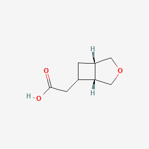 molecular formula C8H12O3 B2795212 2-[(1S,5R)-3-Oxabicyclo[3.2.0]heptan-6-yl]acetic acid CAS No. 2228054-91-7