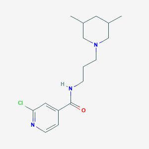 molecular formula C16H24ClN3O B2795216 2-chloro-N-[3-(3,5-dimethylpiperidin-1-yl)propyl]pyridine-4-carboxamide CAS No. 1223219-88-2