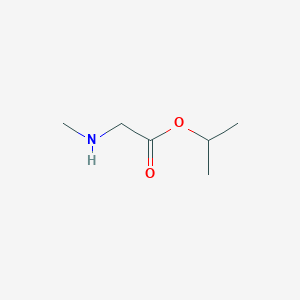 molecular formula C6H13NO2 B2795219 Sarcosine isopropyl ester CAS No. 93378-87-1