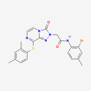 N-[6-({[(3-chloro-4-methylphenyl)amino]carbonyl}amino)-1,3-benzothiazol-2-yl]benzenesulfonamide