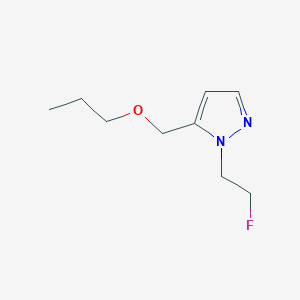 molecular formula C9H15FN2O B2795231 1-(2-fluoroethyl)-5-(propoxymethyl)-1H-pyrazole CAS No. 1856058-18-8