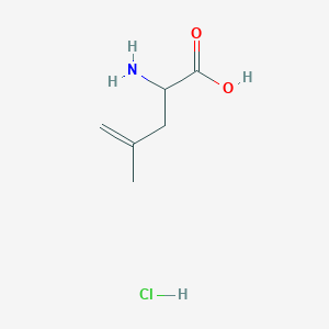 molecular formula C6H12ClNO2 B2795235 2-Amino-4-methylpent-4-enoic acid hcl CAS No. 2567495-53-6